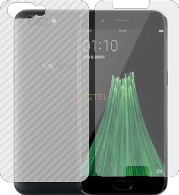 ZINGTEL Front and Back Screen Guard for OPPO R11 PLUS (Front Matte Finish & Back 3d Carbon Fiber)(Pack of 2)