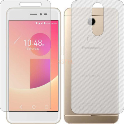 ZINGTEL Front and Back Screen Guard for PANASONIC ELUGA I9 (Front Matte Finish & Back 3d Carbon Fiber)(Pack of 2)