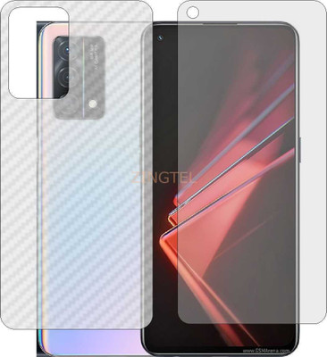 ZINGTEL Front and Back Screen Guard for OPPO K9 PEXM00 (Front Matte Finish & Back 3d Carbon Fiber)(Pack of 2)