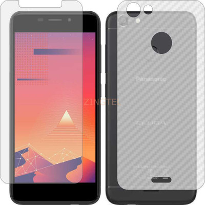 ZINGTEL Front and Back Screen Guard for PANASONIC I5 (Front Matte Finish & Back 3d Carbon Fiber)(Pack of 2)