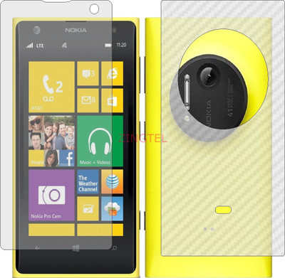 ZINGTEL Front and Back Screen Guard for NOKIA LUMIA 1020 (Front Matte Finish & Back 3d Carbon Fiber)(Pack of 2)