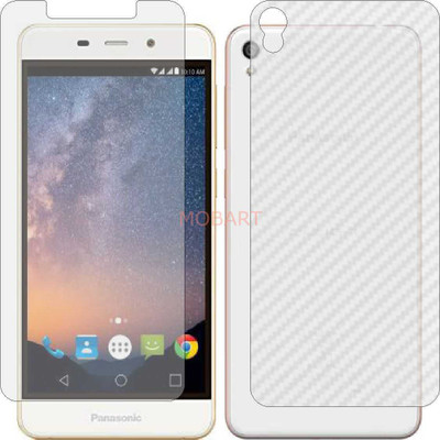 MOBART Front and Back Tempered Glass for PANASONIC ELUGA ARC 2 (Front Matte Finish & Back 3d Carbon Fiber)(Pack of 2)