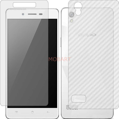 MOBART Front and Back Tempered Glass for OPPO MIRROR 5 (Front Matte Finish & Back 3d Carbon Fiber)(Pack of 2)