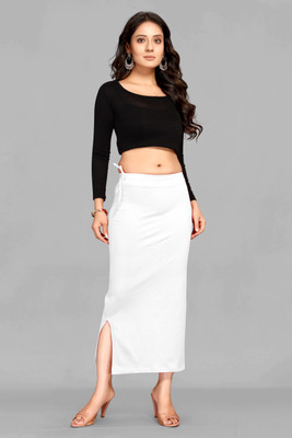 SCUBE DESIGNS SC_PC_3017_WHITE_H Lycra Blend Petticoat(L)