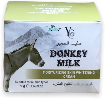 YC WHITENING Donkey milk moisturising and skin whitening cream(50 g)