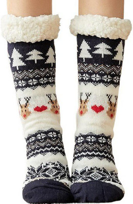 Frackson Men & Women Self Design Mid-Calf/Crew