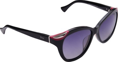 Cristiano Ronnie Oval Sunglasses(For Women, Black)