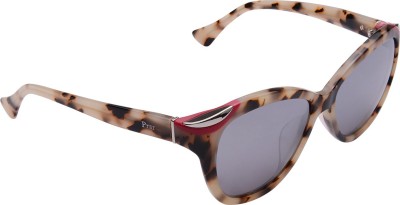 Cristiano Ronnie Cat-eye Sunglasses(For Women, Black)