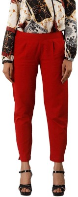 GOYAL TEXTILES Regular Fit Women Red Trousers