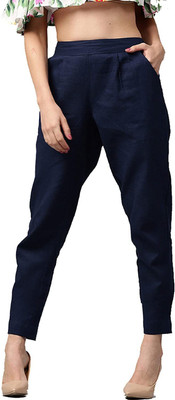 Dlifestyle Regular Fit Women Dark Blue Trousers