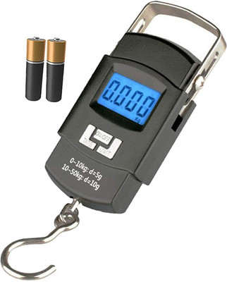 Qozent Portable Weighing Scale- electronic luggage weight machine /15/AQmm Weighing Scale(Multicolor)