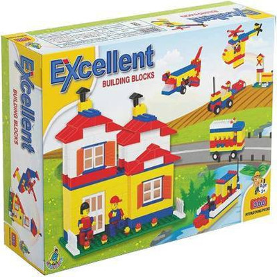 Dherik Tradworld Excellent 300 Pcs Building Blocks for Kids Easy to Make Own Design Model Toy.(Multicolor)