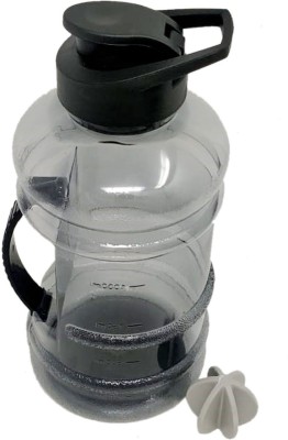 Buffy 1.5 L Bpa Free Gallon Water Bottle, Sports Fitness Bottle 1500 ml 1500 ml Flask(Pack of 1, Black, Plastic)