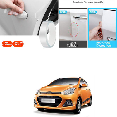 PECUNIA Plastic Car Door Guard(White, Pack of 1, Hyundai, Universal For Car)