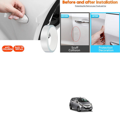 PECUNIA Plastic Car Door Guard(White, Pack of 1, Hyundai, Eon)