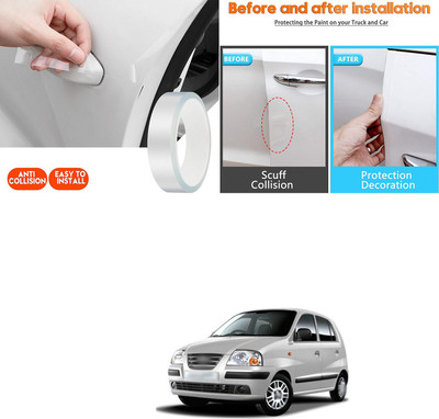 PECUNIA Plastic Car Door Guard(White, Pack of 1, Hyundai, Universal For Car)