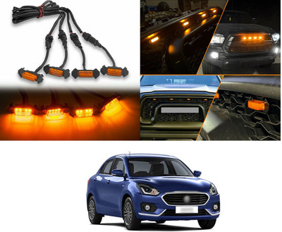 XZRTZ 4Pcs/Set Plug and Play Raptor Style Amber Lens Grille LED Lights Day Running Light Width Light Side Light P131 Headlight Car, Motorbike LED for Maruti Suzuki (12 V, 55 W)(Universal For Car) XZRTZ 4Pcs/Set Plug and Play Raptor Style Amber Lens Grille LED Lights Day Running Light Width Light Side Light P131 Headlight Car, Motorbike LED for Maruti Suzuki (12 V, 55 W)(Universal For Car)