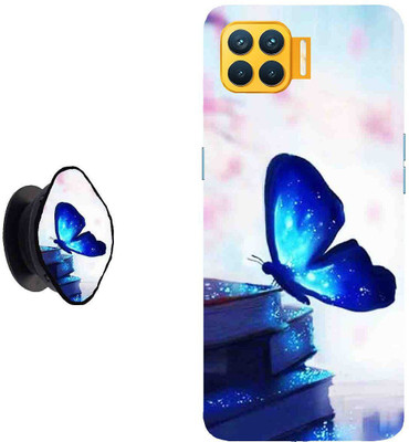 SPBR Back Cover for OPPO F17(White, Blue, Cases with Holder, Pack of: 2)