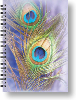 3DS wiro note book A5 Diary Unruled 144 Pages(peacock feather)
