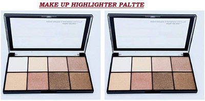 GFSU PERFECT FOR MAKE UP AMAZING HIGHLIGHTER LOOK MAKE UP BRONZER AND HIGHLIGHTER PALETTE Highlighter(MULTI SHADES)