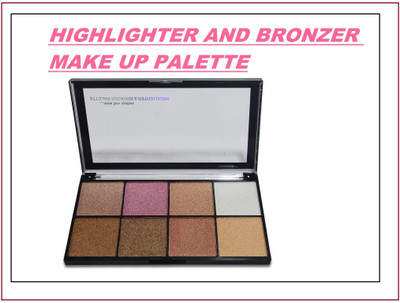 GFSU MULTI SHADES WATER PROOF AND PERFECT FOR MAKE UP BRONZER AND HIGHLIGHTER PALETTE Highlighter(MULTI SHADES)
