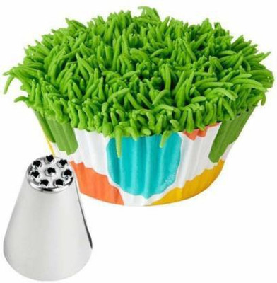 MAFAHH Standard Size Stainless Steel Grass Nozzle Icing Nozzle Leaf Piping Nozzle Icing Tip Pastry Tips Cup Cake Decorating Baking Tools Bakeware Create Leaves - - (Grass Nozzle) Stainless Steel Speciality Icing Nozzle(Silver Pack of 1)