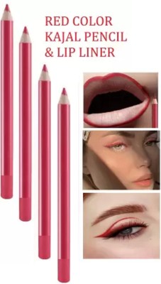 Latixmat SUPER STAY RED MATTE FINISH WATER PROOF & LONG LASTING KAJAL & EYE LINER(RED, 8 g)