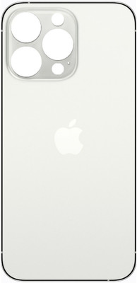 Sandreezz Apple iPhone 13 Pro Max (Glass) Back Panel(Silver)