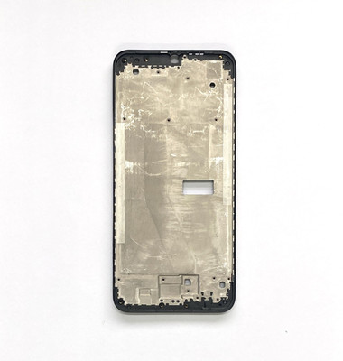 Tworld Realme c2 Front Housing LCD Frame Bezel Plate Front Panel(Black)