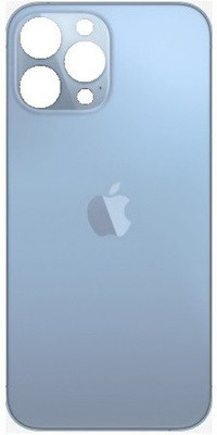 Sandreezz Apple iPhone 13 Pro Max (Glass) Back Panel(Blue)
