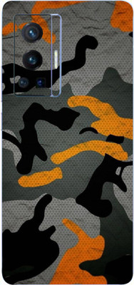 AsSkin Vivo X70 Pro Mobile Skin(Ultra Camo Orange Skin With High Matte Finish.,,)