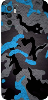 BUGGU Redmi Note 10T 5G, redmi note 10t 5g Mobile Skin(Ultra Super Camoflage Blue Skin With High Matte Finish., Mobile Skin (Back+Side+Camera))