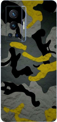 AsSkin Vivo X70 Pro Mobile Skin(Ultra Camo Yellow Skin With High Matte Finish.,,)