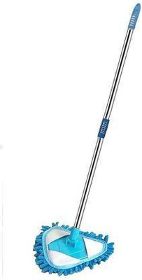 GVJ TRADERS 180 Rotatable Triangle Dust Mop For Flat Floor Home Cleaning With Flat Mop(Multicolor)