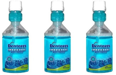 Dr. Morepen Dentosys Advanced Mouthwash - Mint(150ml each) (Pack of 3)(450 ml)