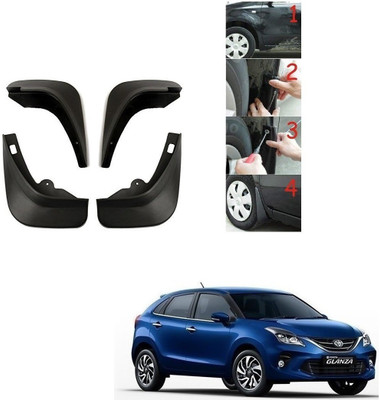 KOZDIKO Rear Mud Guard, Front Mud Guard For Toyota Glanza G NA(Black)