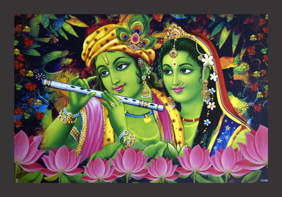 shivang craft Digital Reprint 18 inch x 12 inch Painting(With Frame)