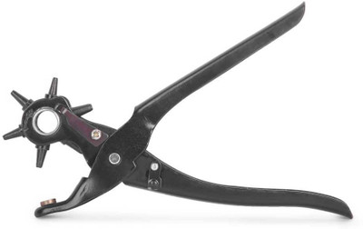 raj enterprises Punch Hole plier Hand Tool Metal revolving Heavy Duty Puncher/Punching Machine -for Leather Belts Punch Plier(Length : 9 inch)