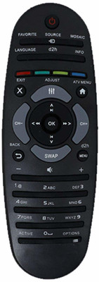 HDF Remote Control Compatible For  LCD/LED TV. D2HFNC Philips Remote Controller(Black)