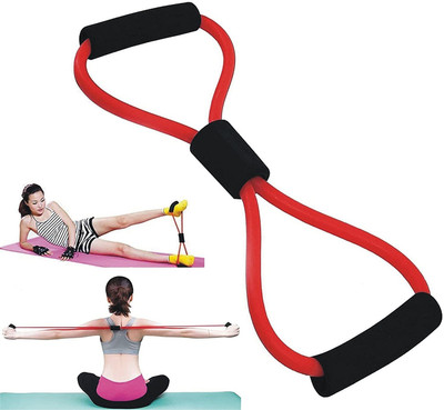 GYMIGO 64-GT-Figure 8 Shape Yoga Fitness Workout Tube Resistance Tube(Multicolor)