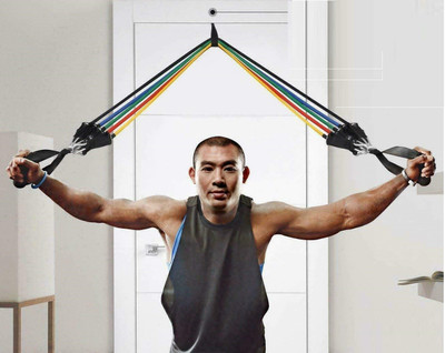 ActrovaX IXI®-144-FV-Rubber Bodybuilding Exercise Instruments Resistance Tube(Multicolor)