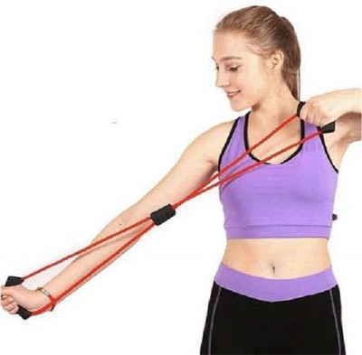 ActrovaX IX®-63-DC-Latex Figure 8 Shape Yoga Fitness Workout Resistance Tube(Multicolor)