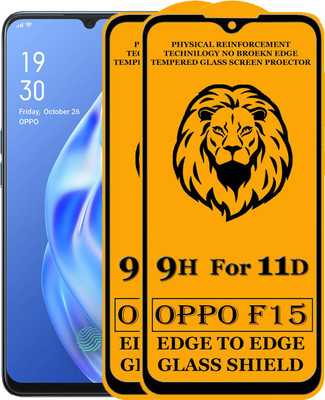 SEVEN7STAR Edge To Edge Tempered Glass for Oppo F15(Pack of 2)
