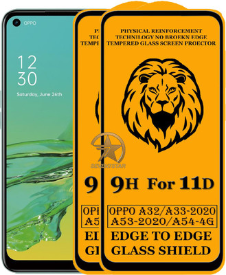 SEVEN7STAR Edge To Edge Tempered Glass for Oppo A33, Oppo A53, Oppo A54 -4G, Oppo A32(Pack of 2)