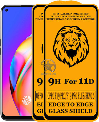 SEVEN7STAR Edge To Edge Tempered Glass for Oppo F19 Pro, Oppo F19 Pro Plus, Oppo Reno 5(Pack of 2)