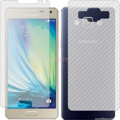 ZINGTEL Front and Back Screen Guard for SAMSUNG A500F GALAXY A5 (Front Matte Finish & Back 3d Carbon Fiber)(Pack of 2)