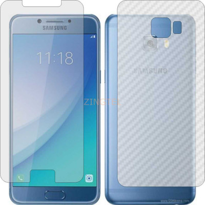 ZINGTEL Front and Back Screen Guard for SAMSUNG SAMSUNG GALAXY C5 PRO (Front Matte Finish & Back 3d Carbon Fiber)(Pack of 2)