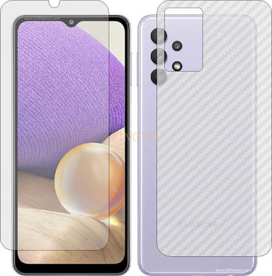 ZINGTEL Front and Back Screen Guard for SAMSNG GALAXY A32 5G (Front Matte Finish & Back 3d Carbon Fiber)(Pack of 2)