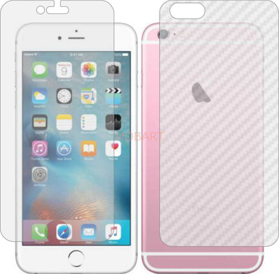 MOBART Front and Back Tempered Glass for APPLE IPHONE 6S PLUS (Front Matte Finish & Back 3d Carbon Fiber)(Pack of 2)