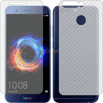 MOBART Front and Back Tempered Glass for HUAWEI 8 PRO (Front Matte Finish & Back 3d Carbon Fiber)(Pack of 2)